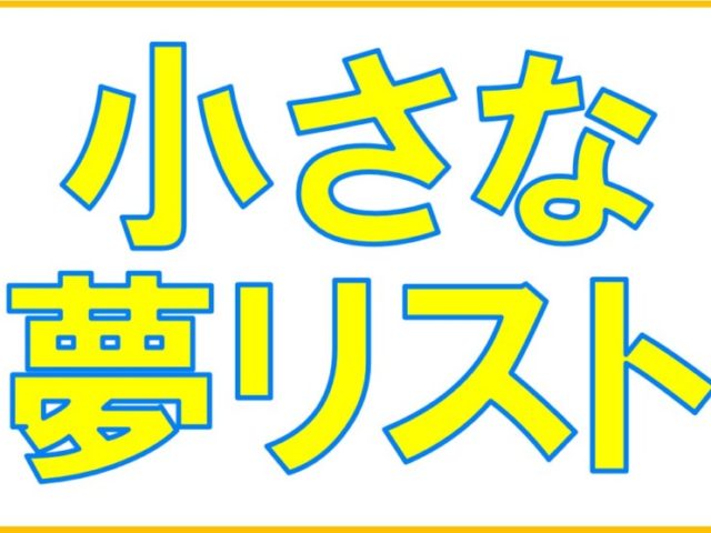 小さな夢リスト
